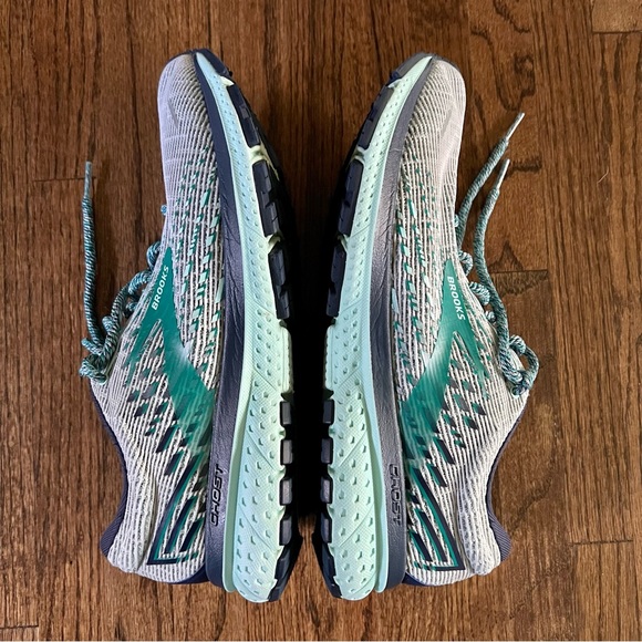 Brooks Ghost 13 Women’s Running Shoe in Grey/Navy/Parasailing - Size 9.5 - Picture 4 of 15